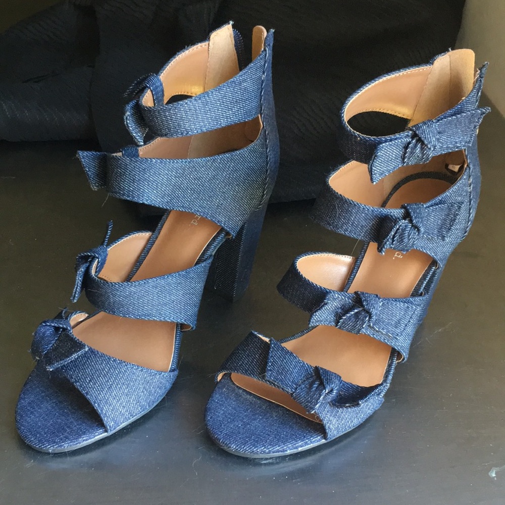Denim Heels